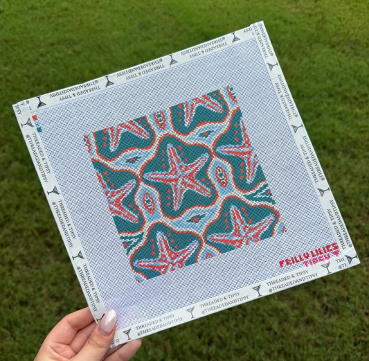 Frilly Lillies Starfish Pattern
