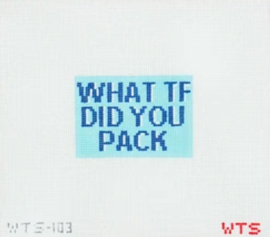 What TF Did You Pack Luggage Tag