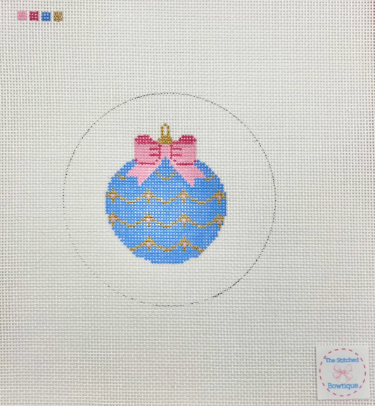Blue Round Ornament