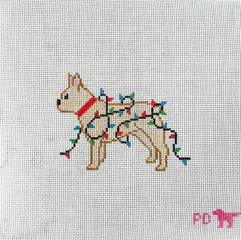 Christmas Lights French Bulldog