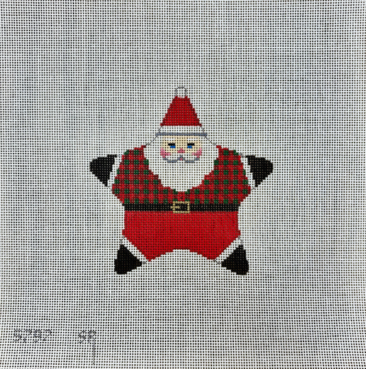 Star Santa w/ Checker Shirt