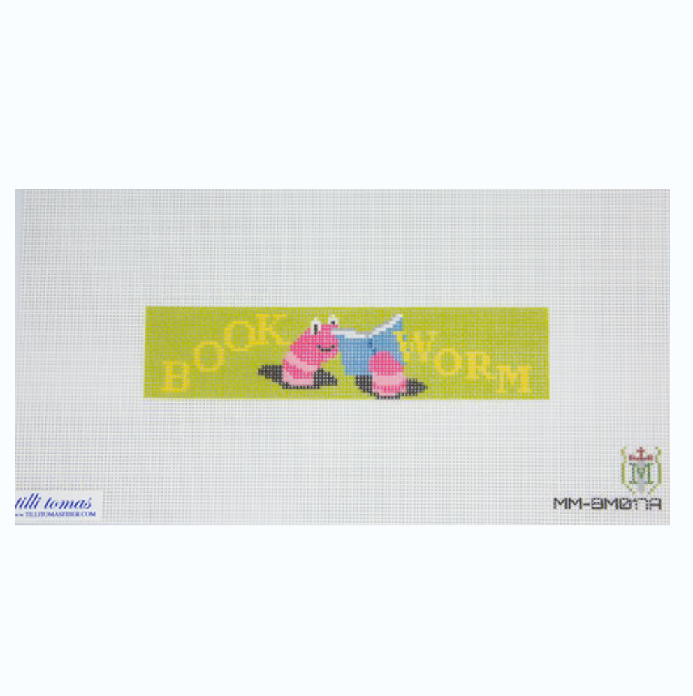 Book Worm Bookmark Canvas