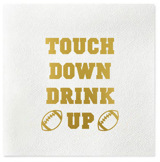 Touch Down Drink Up Napkins