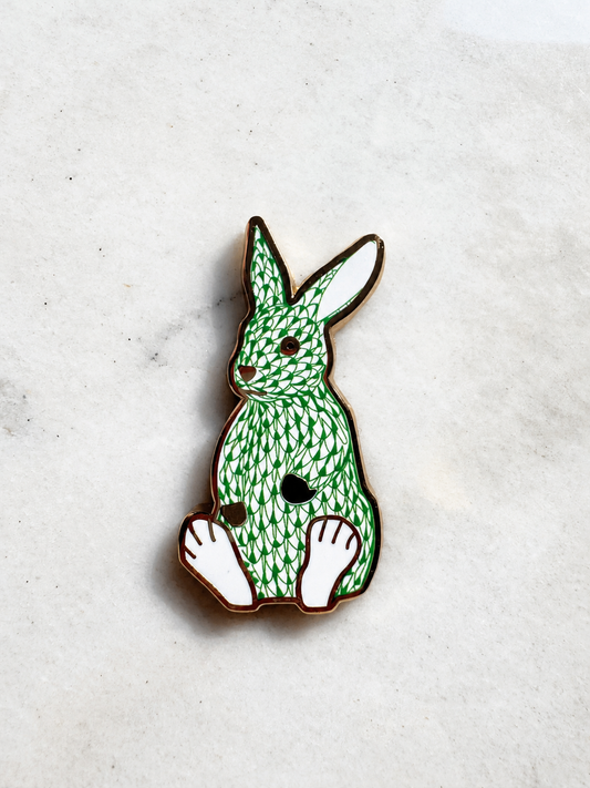 Palm Green Bunny Needle Minder