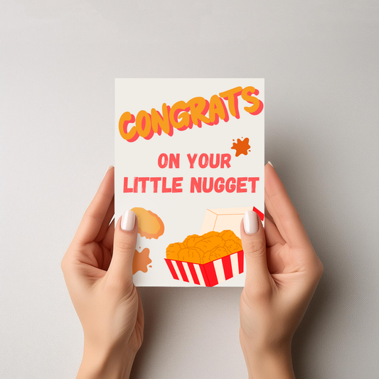 Congrats On Your Little Nugget Card