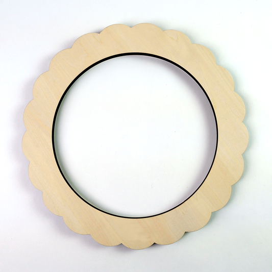Scallop Round Large Needlepoint Frame