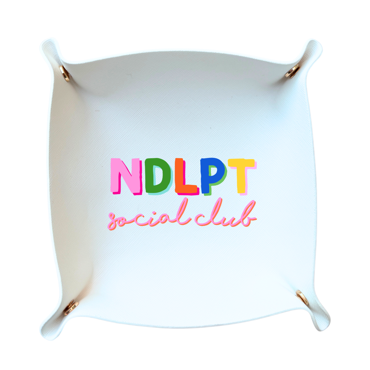 Needlepoint Social Club trinket tray