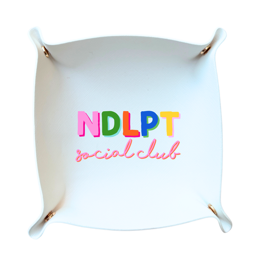 Needlepoint Social Club trinket tray