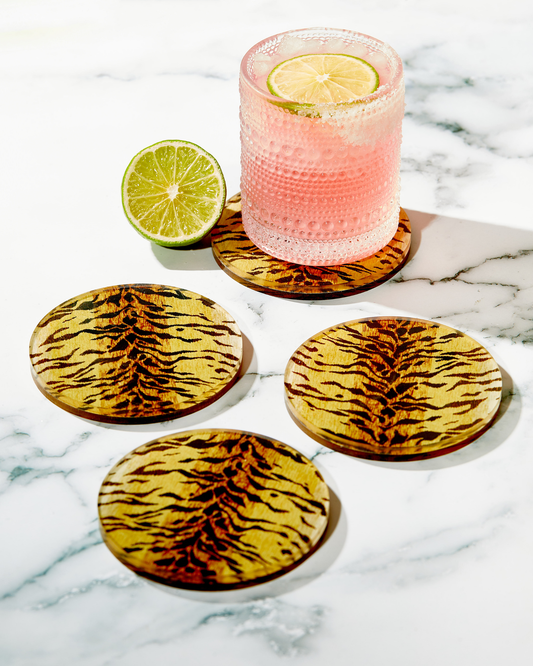 Bengal Print Coaster: Boxed Set of 4