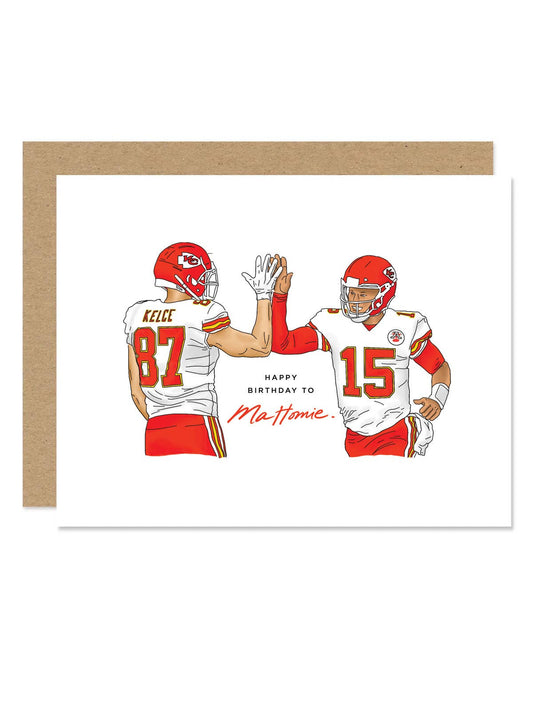 Mahomie Football Birthday Card